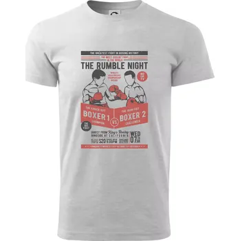 Pánské tričko Classic Boxing - Triko extra velké (5-8XL) - 7XL ( Světlešedý Melír )