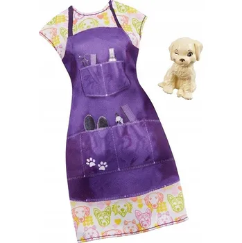 Doplněk pro panenku Oblečení pro panenku Barbie šaty Mattel + pejsek