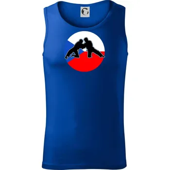 Judo CZ vlajka - Tílko pánské Core - S ( Královská modrá )