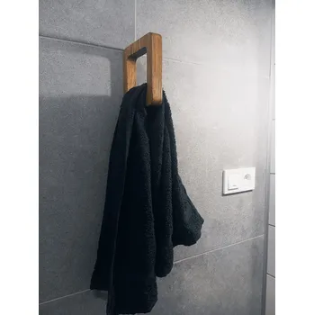 Držák na ručník Ntrid Věšák na ručníky Cube - dub