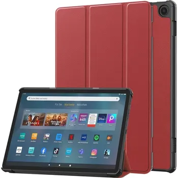 Pouzdro na tablet VSECHNONAMOBIL 115565 LEATHER Zaklápěcí kryt pro Amazon Fire Max 11 bordó