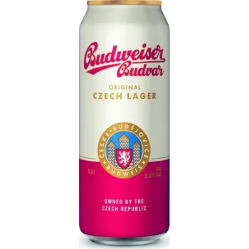 Limonáda Budweiser Budvar Original 12°, 0,5l (plech)