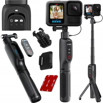 Příslušenství pro videokameru Selfie tyč Monopod s Powerbankou pro Kamery GoPro 13 12 11 10 9 + Držáky