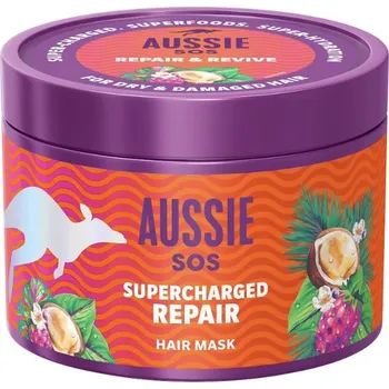 Aussie SOS Supercharged Repair maska na poškozené vlasy