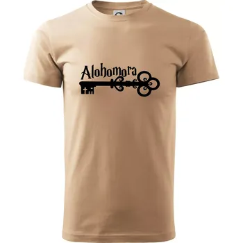 Pánské tričko Harry - Alohomora - Klasické pánské triko vyšší gramáže - XL ( Písková )