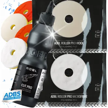 ADBL Cut Pro 0,2L + Lešticí kotouč vlněný Roller Pro 125mm + Lešticí kotouč mikrovláknový Roller Pro 125mm