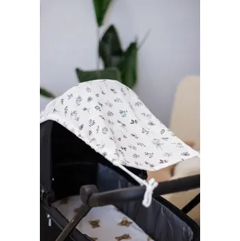 Slunečník na kočárek Jukki 45 cm bílý