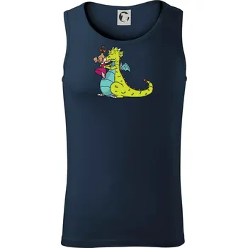 Princezna a drak - Tílko pánské Core - L ( Námořní modrá (velmi tmavá - téměř černá) )