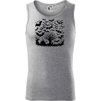 Strašidelný les - Tílko pánské Core - 2XL ( Tmavě šedý melír )