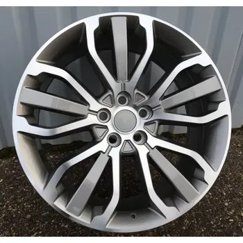 Alu kolo Alu kola Racing Line B1027, 21x9.5 5x120 ET49, šedivá + leštění vhodné pro Land Rover Discovery 5, Land Rover Range Rover (do 2022), Land Rover Range Rover Sport (do 2022)