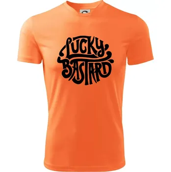 Chlapecké oblečení Lucky Bastard - Dětské triko sportovní (dresovina) - 134 cm/8 let ( Neon mandarine )