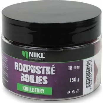 Boilies Nástraha Rozpustné kuličky Krillberry 18mm 150g Karel Nikl