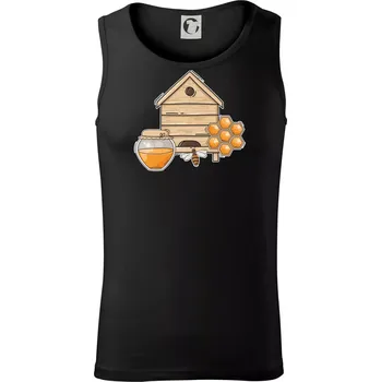 Pánské termoprádlo Včelí úly - Tílko pánské Core - 2XL ( Černá )