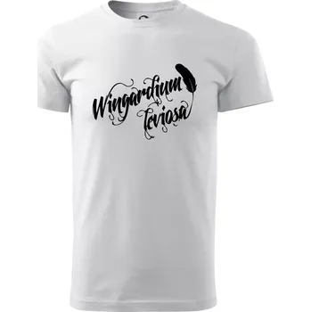 Pánské tričko Harry - Wingardium Leviosa - Klasické pánské triko vyšší gramáže - M ( Bílá )