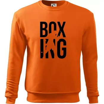 Pánská mikina Nápis Boxing - Mikina Essential pánská - 3XL ( Oranžová )