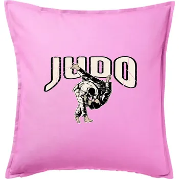 Polštář Judo v boji - Polštář 50x50 - 50x50 - Pouze potah ( Růžová )