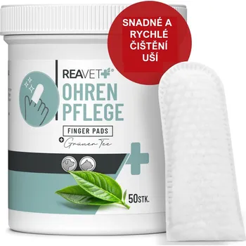 Kosmetika pro psa REAVET Polštářky na prsty pro snadné čištění uší (50 ks)