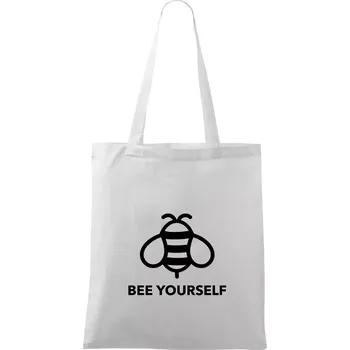 Nákupní taška Bee yourself - Taška bavlněná - 42 x 38 cm ( Bílá )