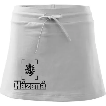 Dámská sukně Národní házená lev - Sportovní sukně - two in one - L ( Bílá )