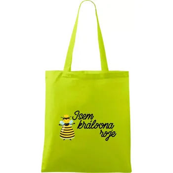 Jsem královna roje - Taška bavlněná - 42 x 38 cm ( Limetková )