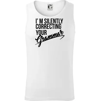 Correcting grammar - Tílko pánské Core - XL ( Bílá )