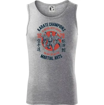 Karate Champions - Tílko pánské Core - L ( Tmavě šedý melír )