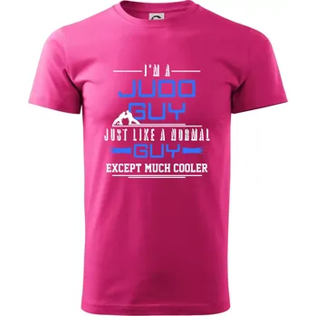 Pánská móda Judo Guy - Klasické pánské triko vyšší gramáže - 2XL ( Purpurová )