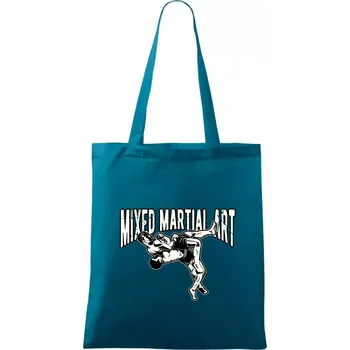 MMA v boji - Taška bavlněná - 42 x 38 cm ( Petrolejová )