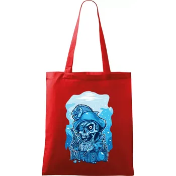 Starý mořský vlk - Taška bavlněná - 42 x 38 cm ( Červená )