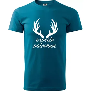 Pánské tričko Harry - Expecto patronum - Klasické pánské triko vyšší gramáže - XS ( Petrolejová )