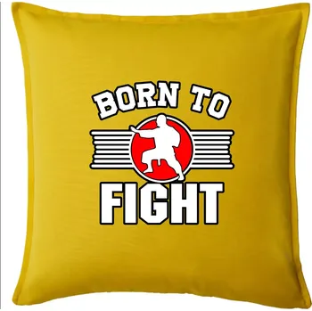 Polštář Judo Born to fight - Polštář 50x50 - 50x50 - Pouze potah ( Žlutá )
