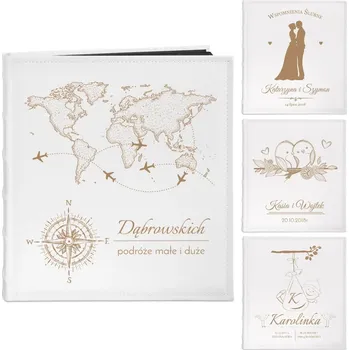 Fotoalbum Velké fotoalbum s gravírováním, nalepovací, 30 stran, na 240 fotografií, svatební Murrano