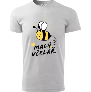 Pánské tričko Malý včelař - Triko extra velké (5-8XL) - 6XL ( Světlešedý Melír )