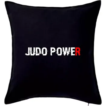Polštář Judo power - Polštář 50x50 - 50x50 - Pouze potah ( Černá )