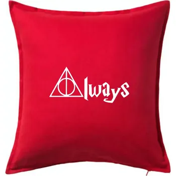 Polštář Harry - Always - Polštář 50x50 - 50x50 - Pouze potah ( Červená )