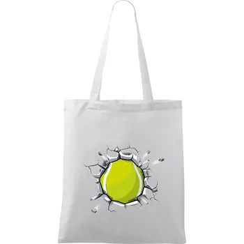 Nákupní taška Tenisový míč v triku - Taška bavlněná - 42 x 38 cm ( Bílá )