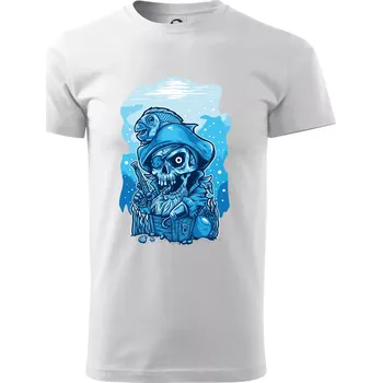 Pánské tričko Starý mořský vlk - Triko extra velké (5-8XL) - 6XL ( Bílá )