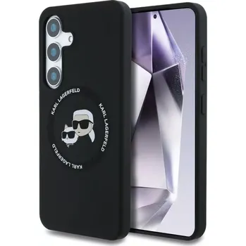 Pouzdro na mobilní telefon KARL LAGERFELD pouzdro pro SAMSUNG S25 KLHMS25SSKCHTCK (Magnetic Silicone Double Heads) černé