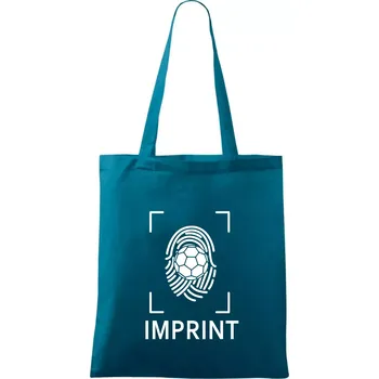 Házená imprint - Taška bavlněná - 42 x 38 cm ( Petrolejová )