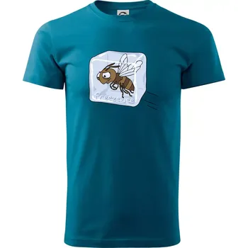 Freezebee (Hana-creative) - Klasické pánské triko vyšší gramáže - S ( Petrolejová )