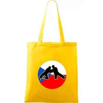 Judo CZ vlajka - Taška bavlněná - 42 x 38 cm ( Žlutá )