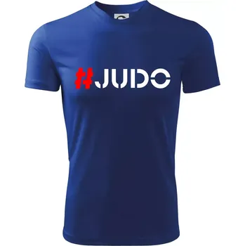 Chlapecké tričko Judo Hashtag - Dětské triko sportovní (dresovina) - 134 cm/8 let ( Královská modrá )