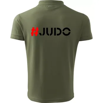 Pánská košile Judo Hashtag - Polokošile pánská Pique Polo 203 - 4XL ( Khaki )
