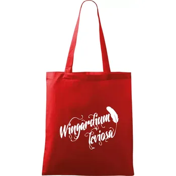 Nákupní taška Harry - Wingardium Leviosa - Taška bavlněná - 42 x 38 cm ( Červená )