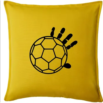 Polštář Házená míč ruka - Polštář 50x50 - 50x50 - Pouze potah ( Žlutá )