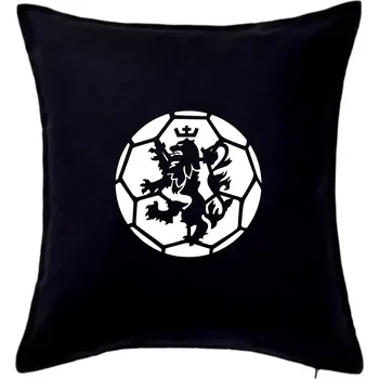 Polštář Házená míč lev - Polštář 50x50 - 50x50 - Pouze potah ( Černá )