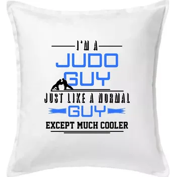 Polštář Judo Guy - Polštář 50x50 - 50x50 - Včetně výplně ( Bílá )