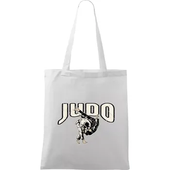 Judo v boji - Taška bavlněná - 42 x 38 cm ( Bílá )