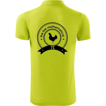 Pánská košile The First Mathematical - Polokošile Victory sportovní (dresovina) - XL ( Limetková )