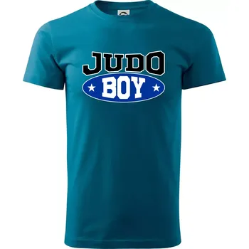 Judo Boy - Klasické pánské triko vyšší gramáže - S ( Petrolejová )